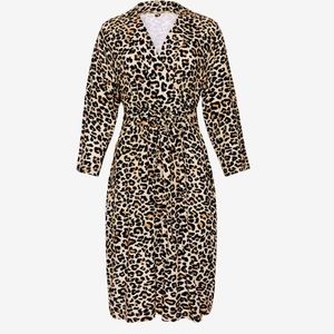 Posh Peanut Lana Leopard Robe! New Without Tags